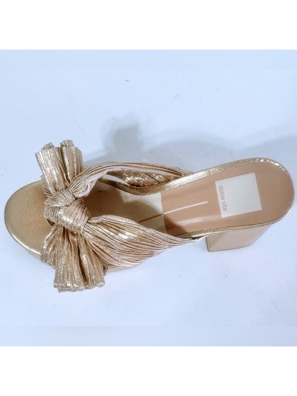 NWT $160 Lilly Sisto for Gianni Bini Satin Bow Platform Heels – Size 6.5 - Picture 7 of 10